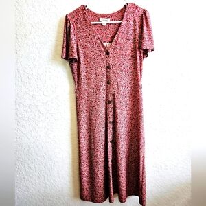 Monteau floral midi dress